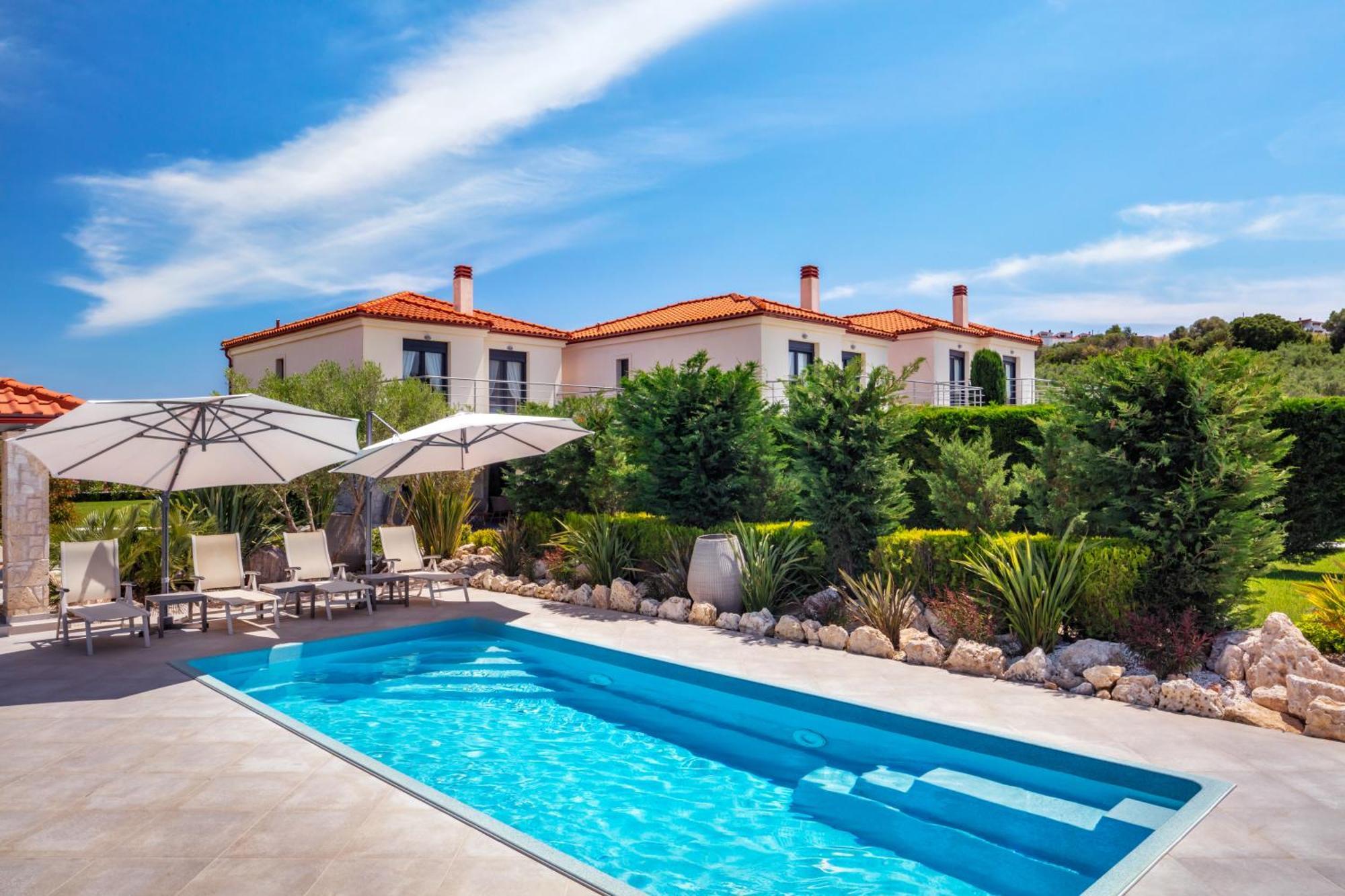 Pohoda Villas Resort Skala Fourkas Bagian luar foto